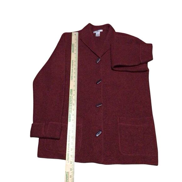 Jillian Jones 100% Wool Cardigan Sweater Women's Medium Buttoned Collared - Picture 5 of 6